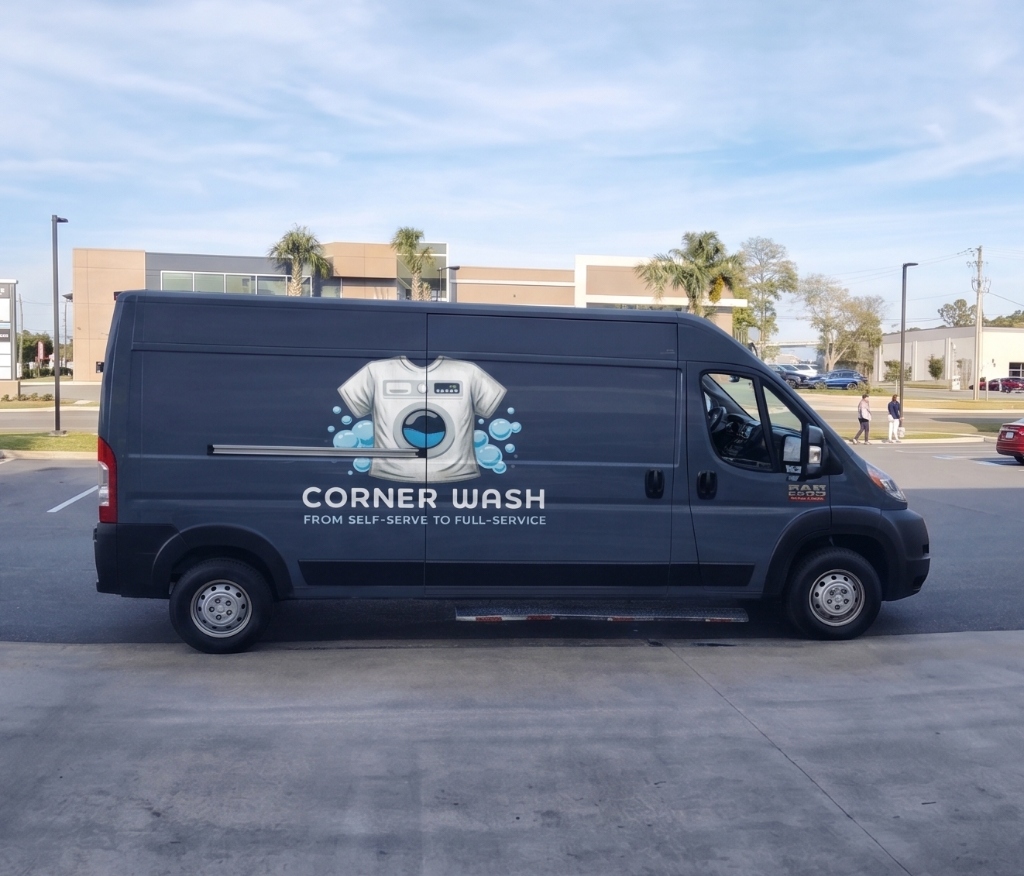 Corner Wash Delivery Van